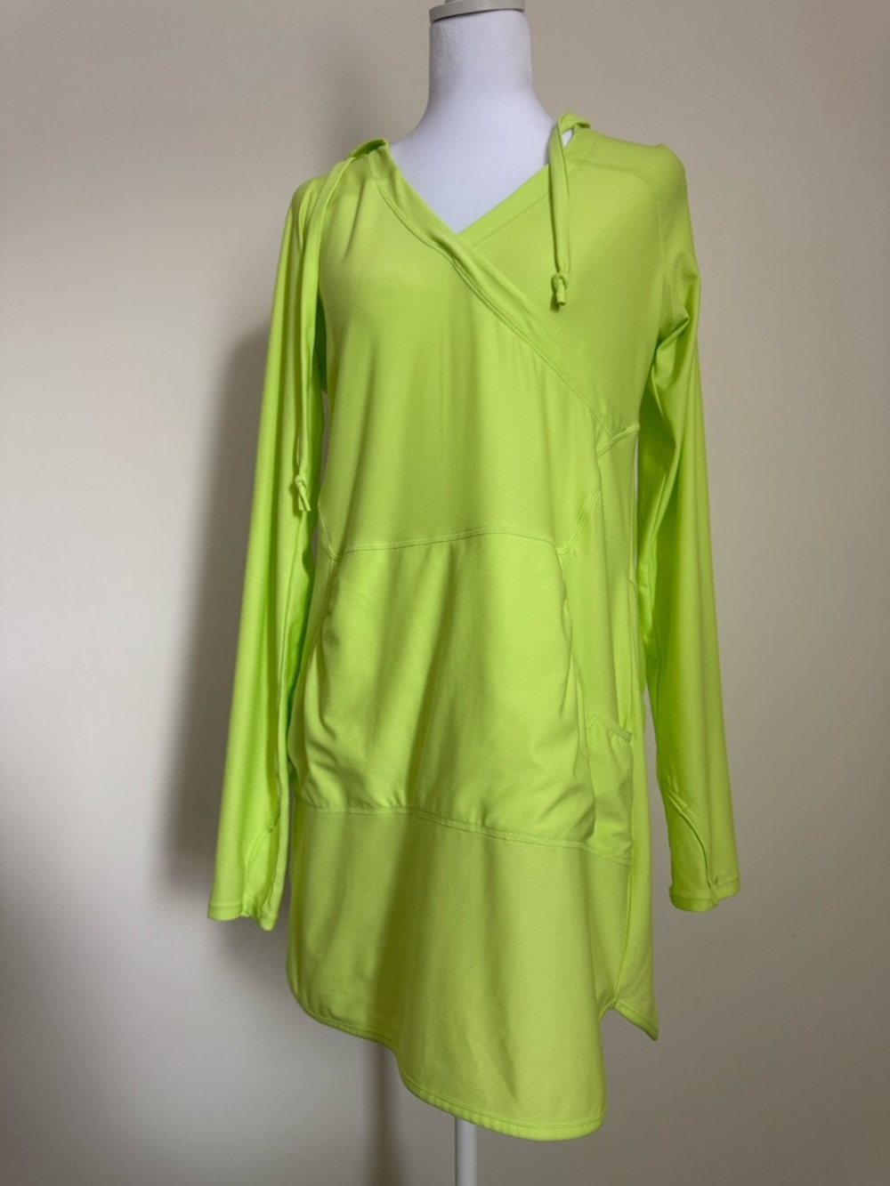 Athleta wick-it wader tunic swim cover-up size medium women’s lime green
